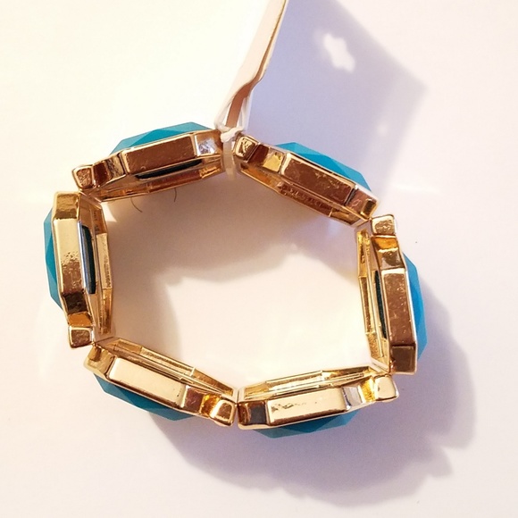Turquoise and gold bracelet NWT - Picture 2 of 2